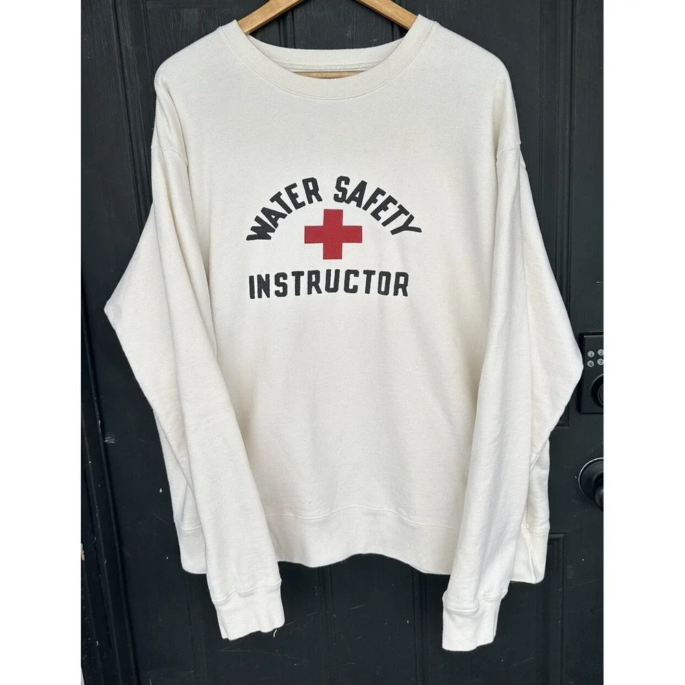Vintage Ralph Lauren Polo Sport‎ XL Crewneck Sweatshirt Water Safety Instructor